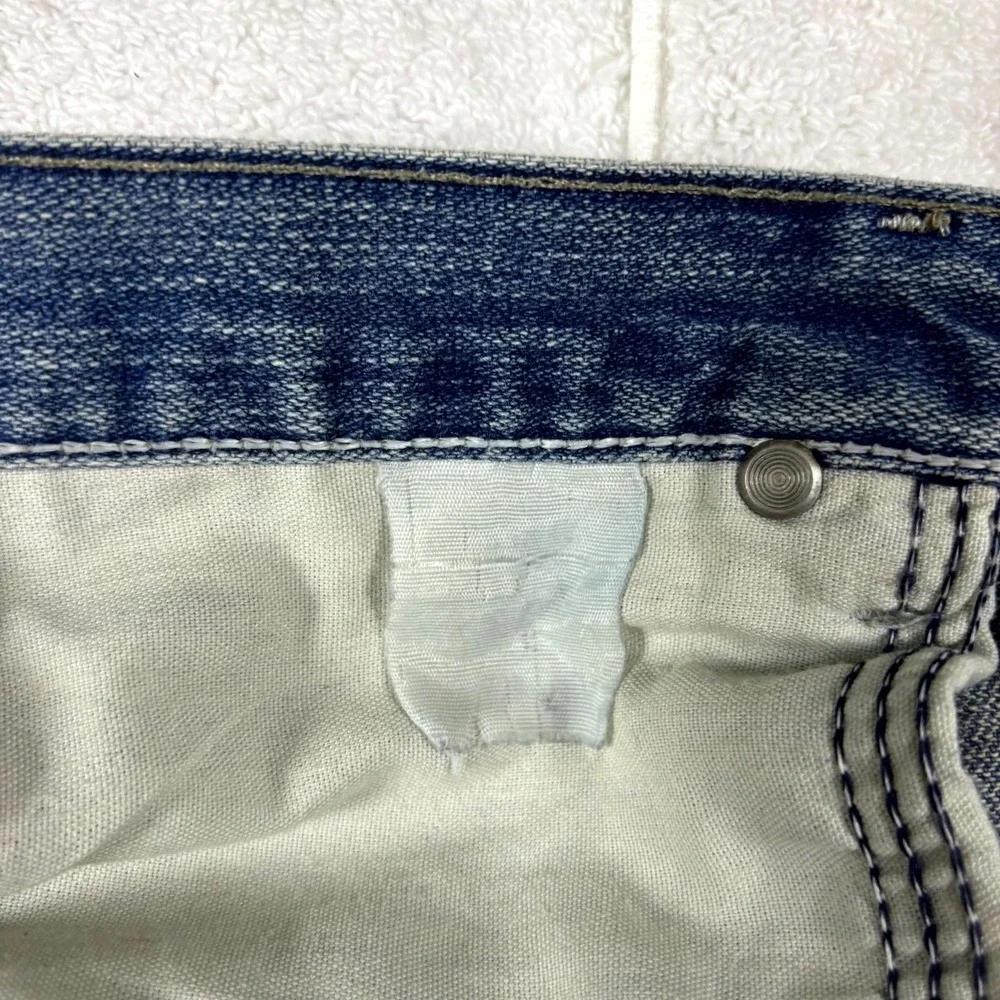 Wrangler Jeans Co Denim Pants Mens 36x29 Blue Straight Leg Workwear Casual